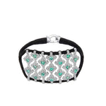 VAN DE ABEELE Bracciale donna Brasilia Emerald Noir