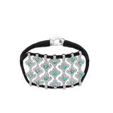 VAN DE ABEELE Bracciale donna Brasilia Emerald Noir
