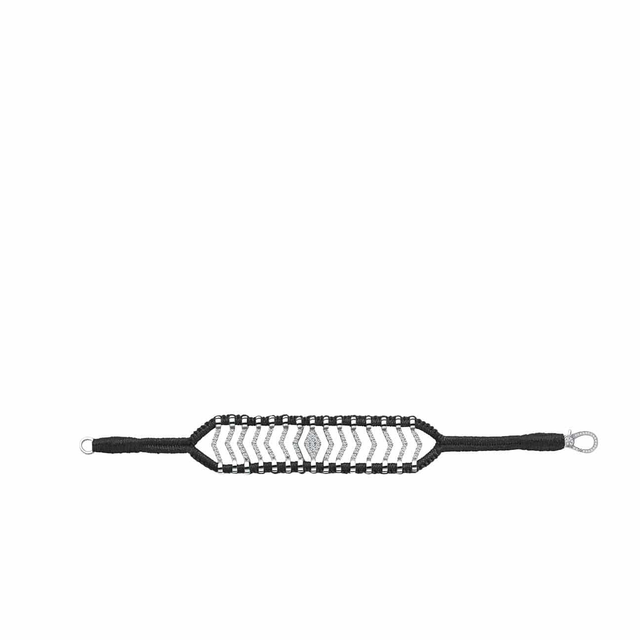 VAN DE ABEELE Bracciale donna Itacare Nero
