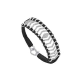 VAN DE ABEELE Bracciale donna Itacare Nero