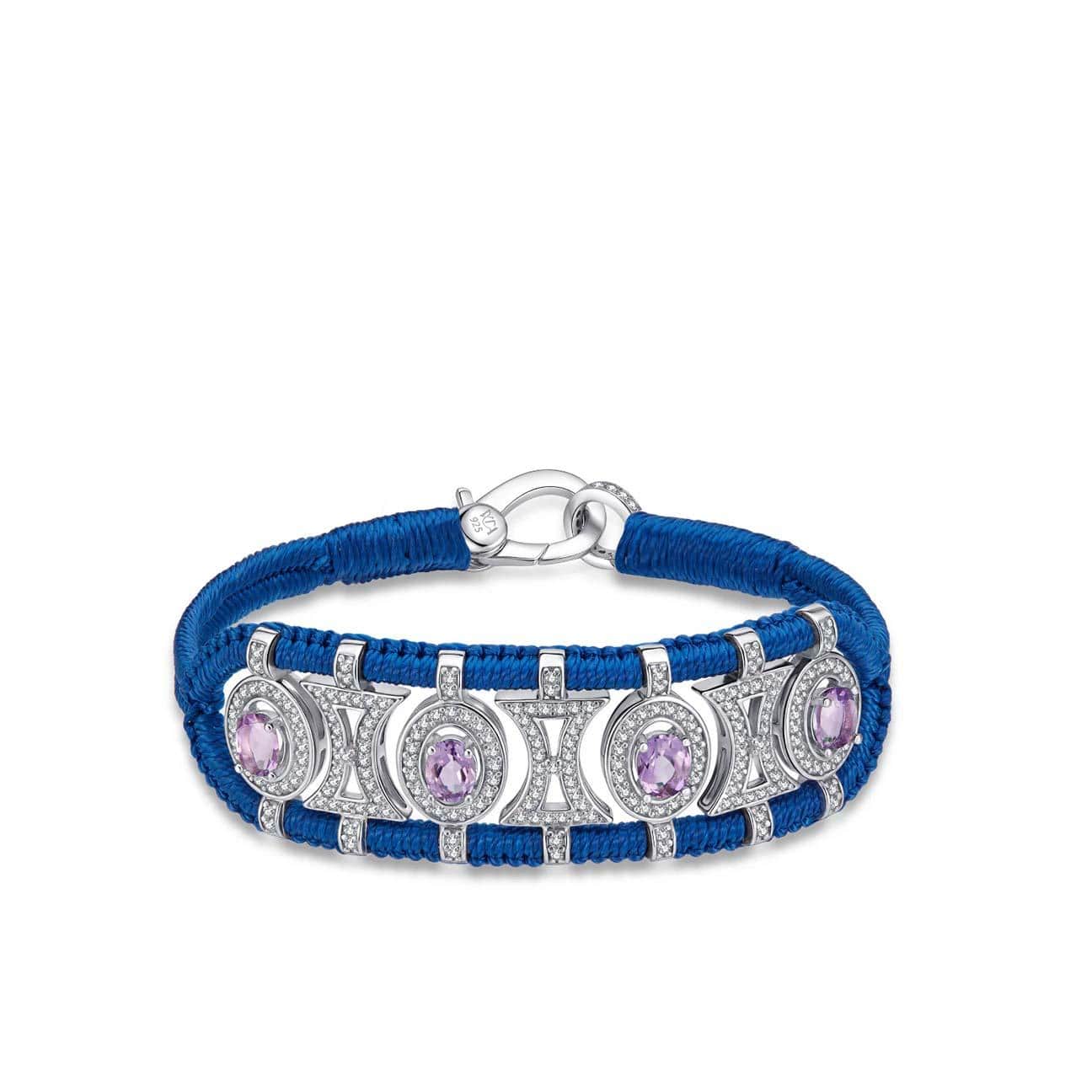 VAN DE ABEELE Bracciale donna Olinda Amethyst Roy Pacific