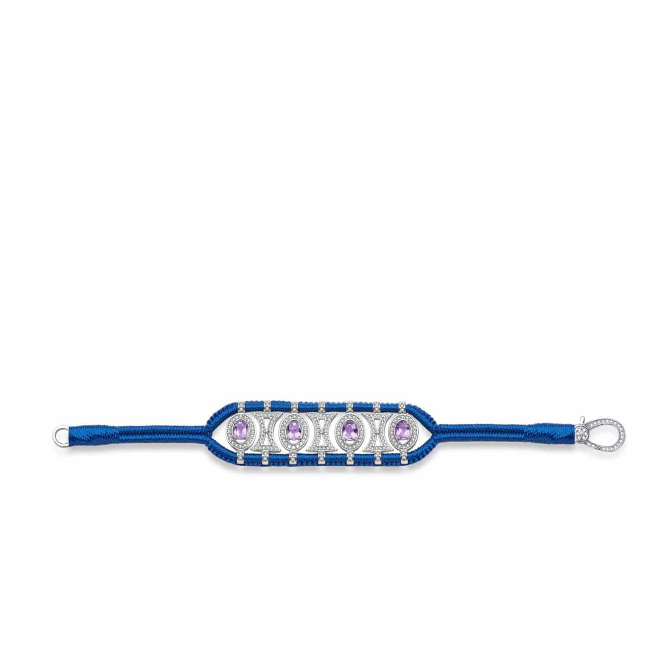 VAN DE ABEELE Bracciale donna Olinda Amethyst Roy Pacific