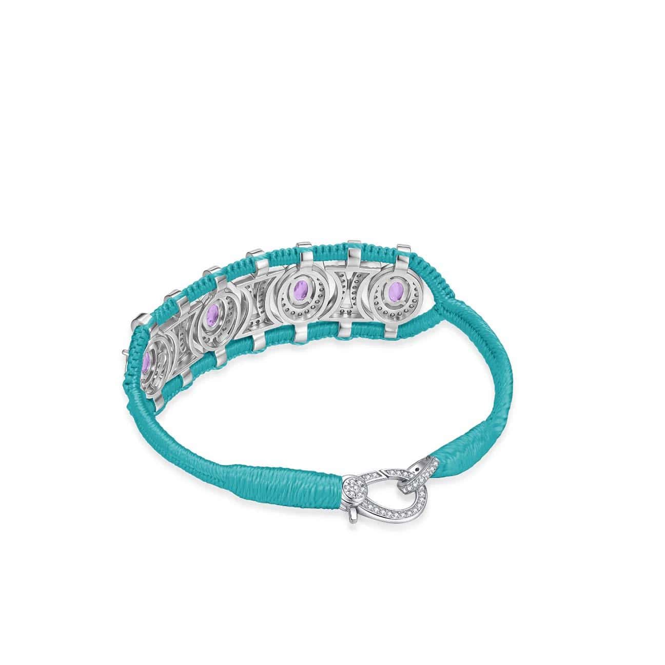 VAN DE ABEELE Bracciale donna Olinda Amethyst Turqouise
