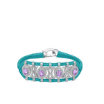 VAN DE ABEELE Bracciale donna Olinda Amethyst Turqouise