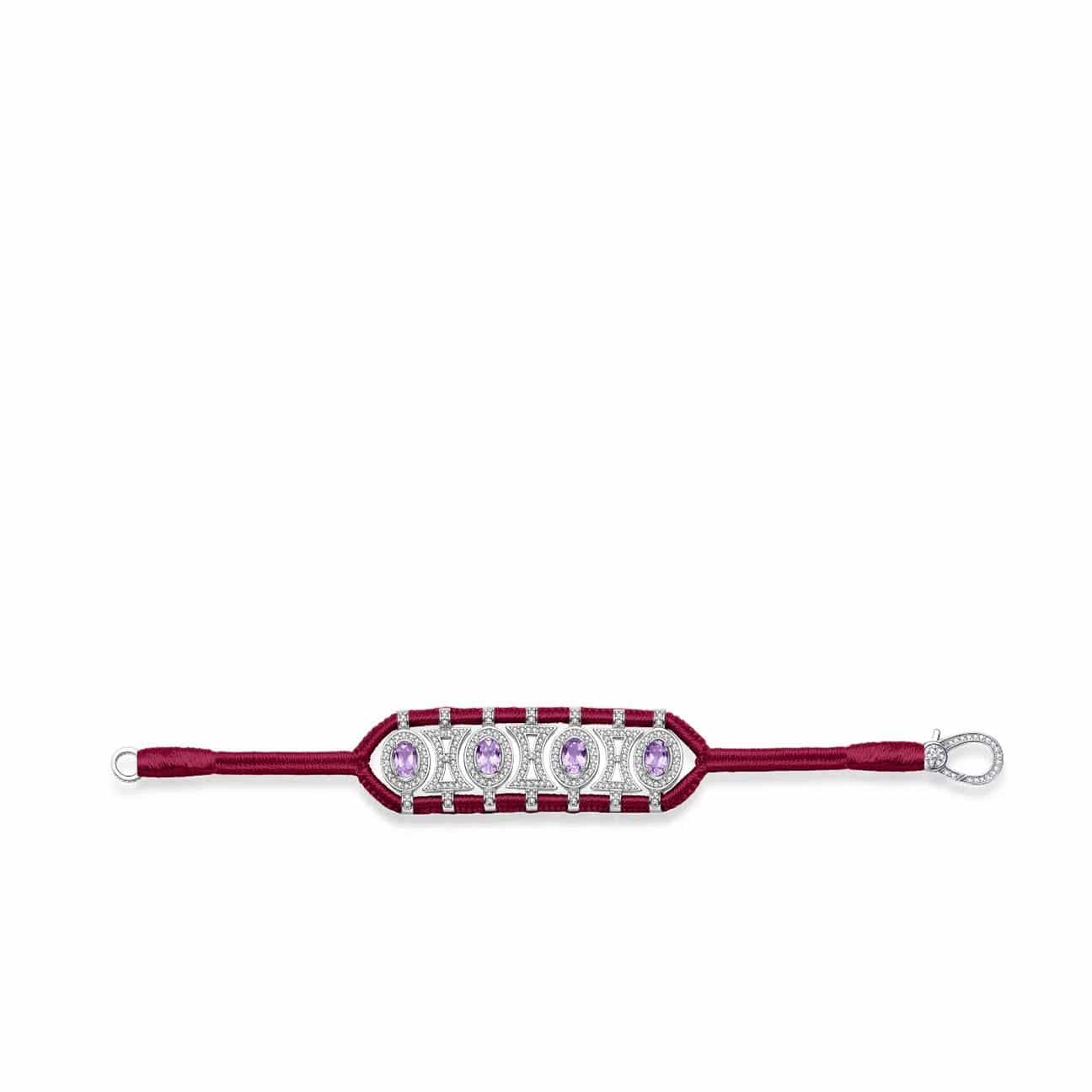 VAN DE ABEELE Bracciale donna Olinda Amethyst Vignes