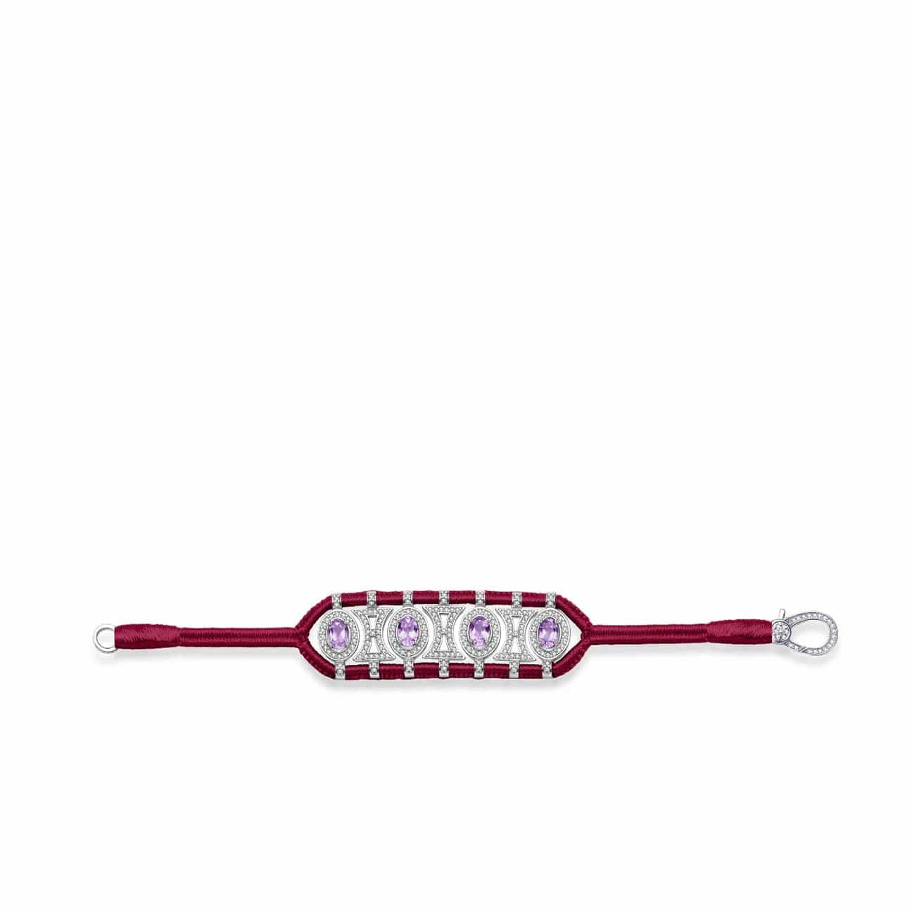 VAN DE ABEELE Bracciale donna Olinda Amethyst Vignes