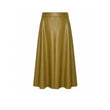Gonna donna in ecopelle Olio