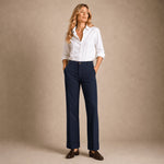 VIA MASINI 80 Pantalone donna in cotone dyed Blue