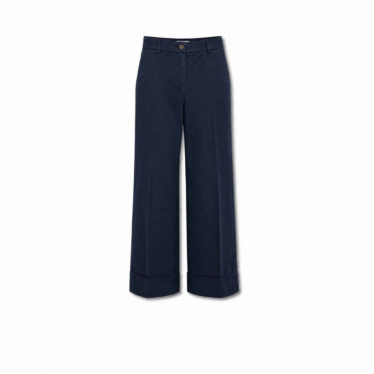 VIA MASINI 80 Pantalone donna in cotone dyed Blue