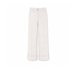Pantalone donna in cotone dyed Gesso