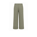 VIA MASINI 80 Pantalone donna in cotone dyed Oliva