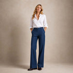 VIA MASINI 80 Pantalone donna in denim Scuro