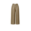 Pantalone donna in nappa Oliva