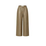 VIA MASINI 80 Pantalone donna in nappa Oliva