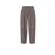 VIA MASINI 80 Pantalone donna in pelle scamosciata Carbone