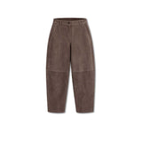 VIA MASINI 80 Pantalone in suede donna Moro