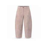 VIA MASINI 80 Pantalone in suede donna Visone