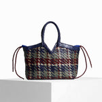 VIPERA Borsa Crudelia Madras Dark Blue e Barolo