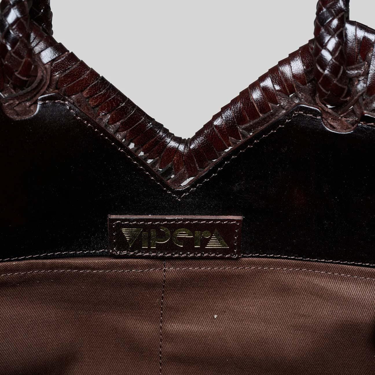 VIPERA Borsa Crudelia Plain Choco