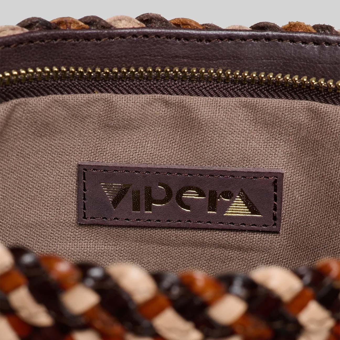VIPERA Borsa donna Goya Mix Nude Choco Cognac