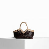 VIPERA Borsa donna Monet bicolor Choco Taupe