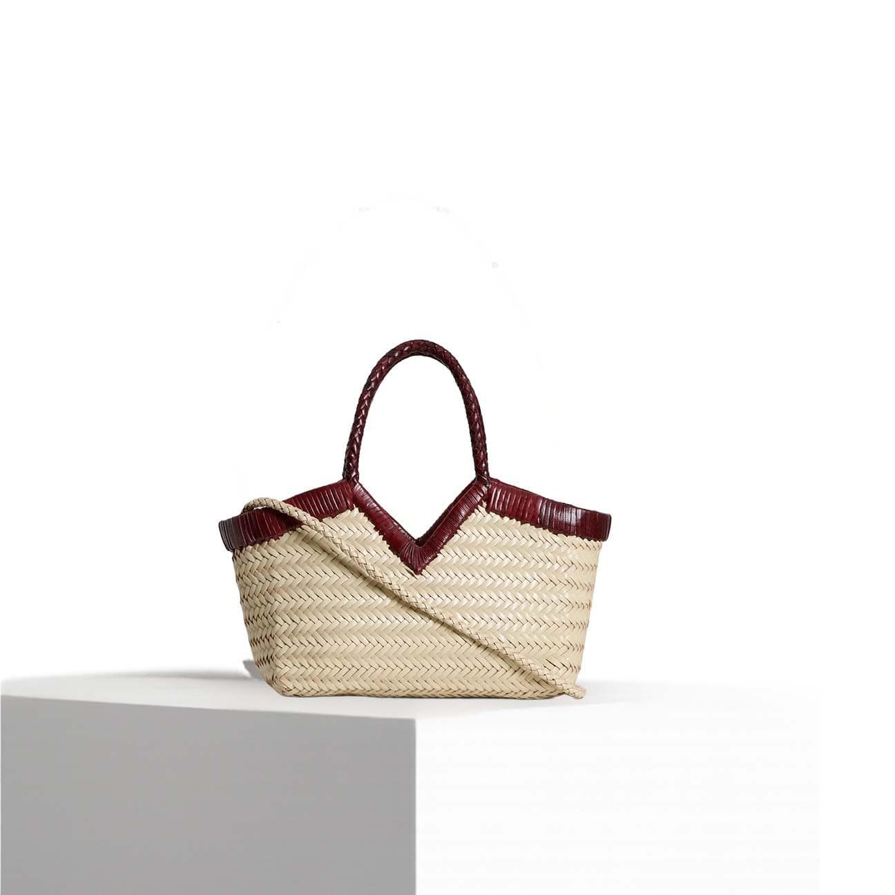 VIPERA Borsa donna Monet bicolor Ivory Barolo