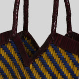 VIPERA Borsa donna Monet Stripes Barolo Curry Blue