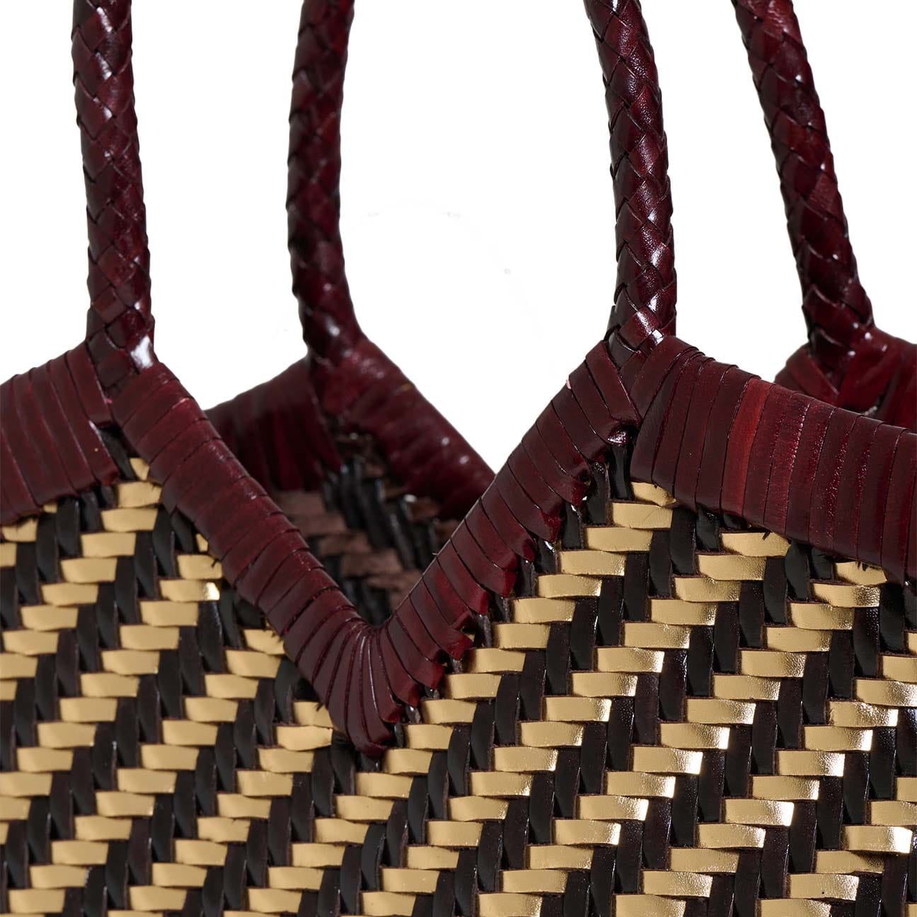 VIPERA Borsa donna Monet Stripes Gold Choco Barolo