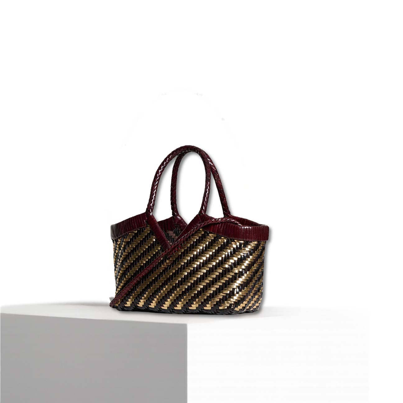 VIPERA Borsa donna Monet Stripes Gold Choco Barolo