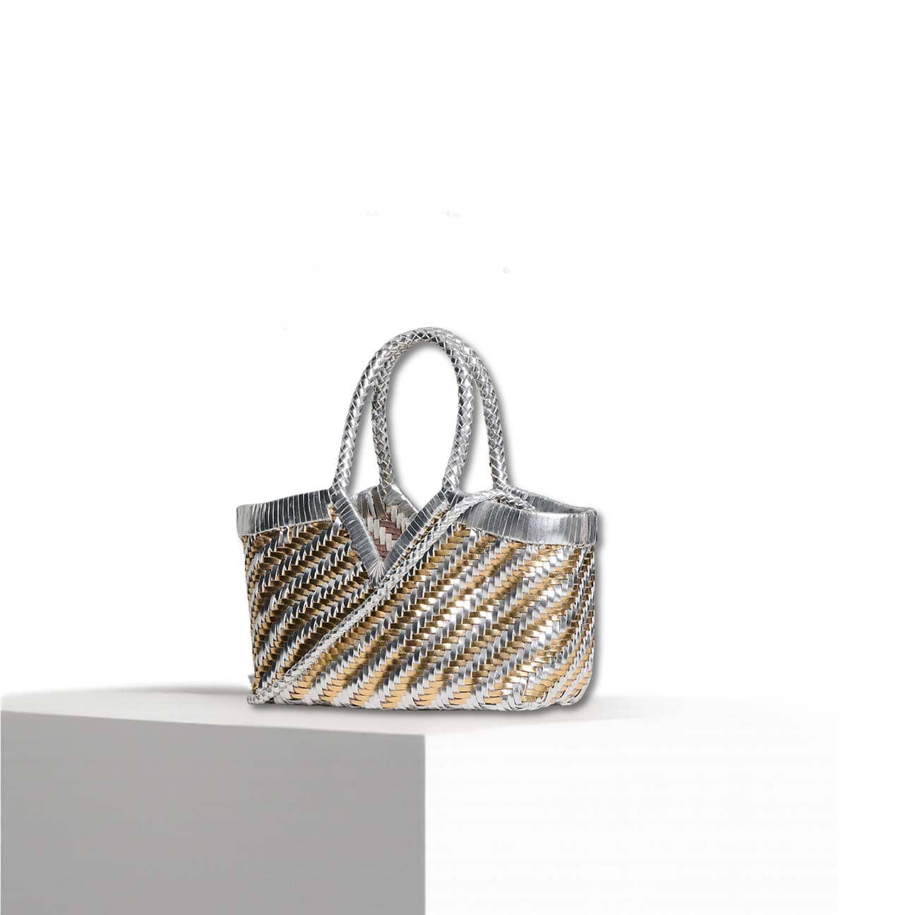 VIPERA Borsa donna Monet Stripes Gold Silver