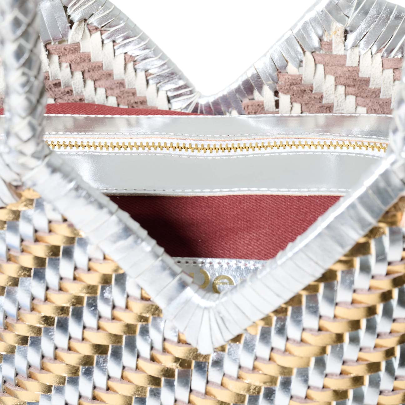 VIPERA Borsa donna Monet Stripes Gold Silver