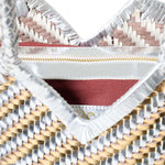 VIPERA Borsa donna Monet Stripes Gold Silver