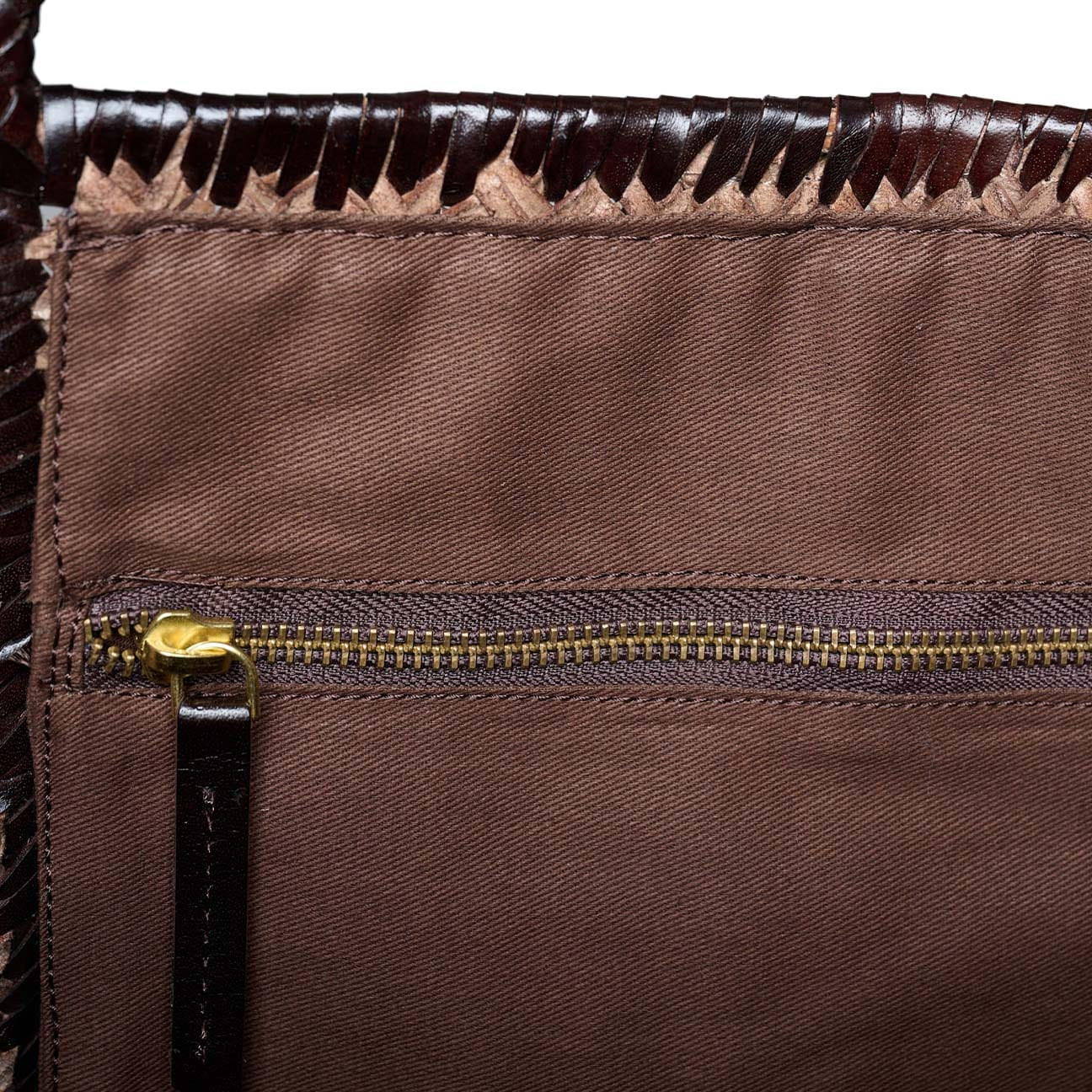 VIPERA Borsa donna Rubens Bicolor Taupe e Choco