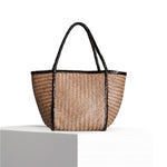 VIPERA Borsa donna Rubens Bicolor Taupe e Choco