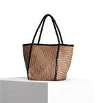 VIPERA Borsa donna Rubens Bicolor Taupe e Choco