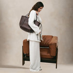 VIPERA Borsa donna Rubens in pelle Marrone