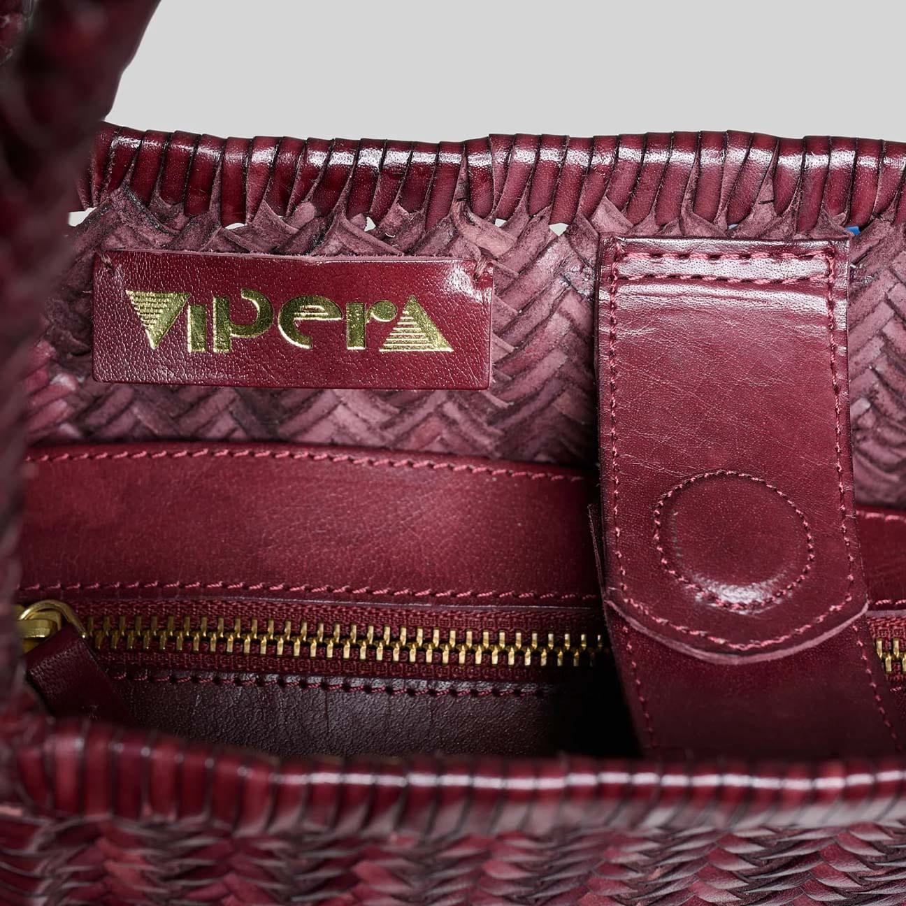 VIPERA Borsa donna Ruby Plain Barolo