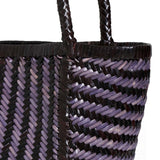 VIPERA Borsa donna Ruby stripes Ardesia Chocolate