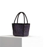 VIPERA Borsa donna Ruby stripes Ardesia Chocolate