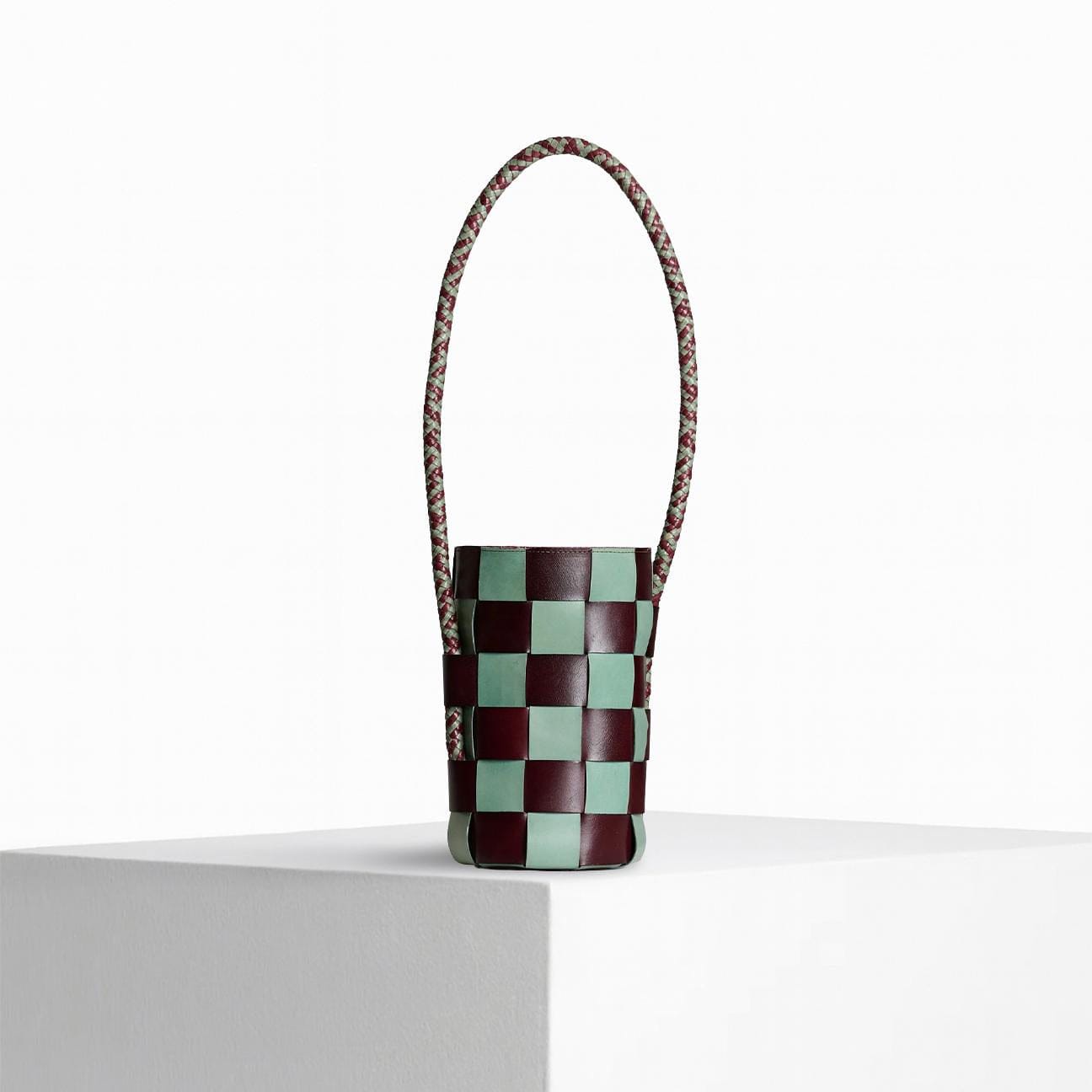 VIPERA Borsa donna Schamat Bordeaux e Verde