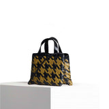 VIPERA Borsa donna Torno Subito Pied de Poule Asfalt Bamboo