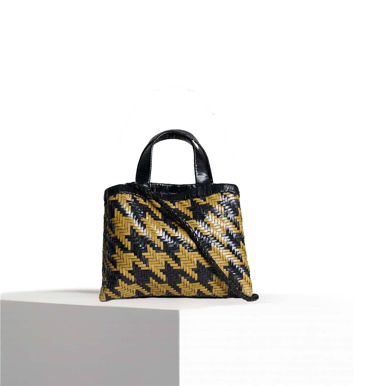 VIPERA Borsa donna Torno Subito Pied de Poule Asfalt Bamboo