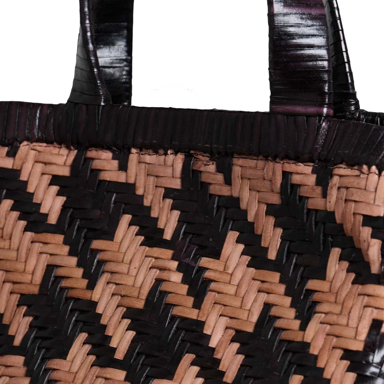 VIPERA Borsa donna Torno Subito Pied de Poule Rosa Marrone