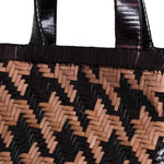 VIPERA Borsa donna Torno Subito Pied de Poule Rosa Marrone