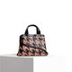 VIPERA Borsa donna Torno Subito Pied de Poule Rosa Marrone