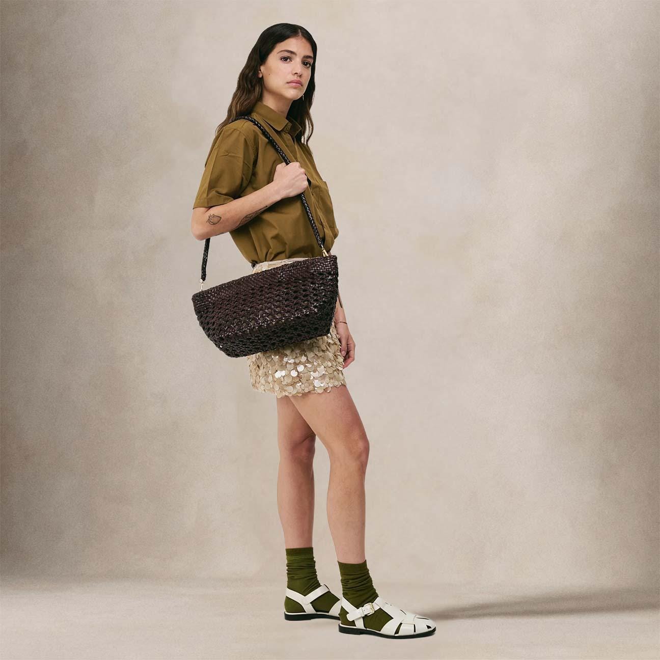 VIPERA Borsa Mondrian Plain Choco