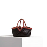 VIPERA Borsa Monet bicolor Choco e Cognac