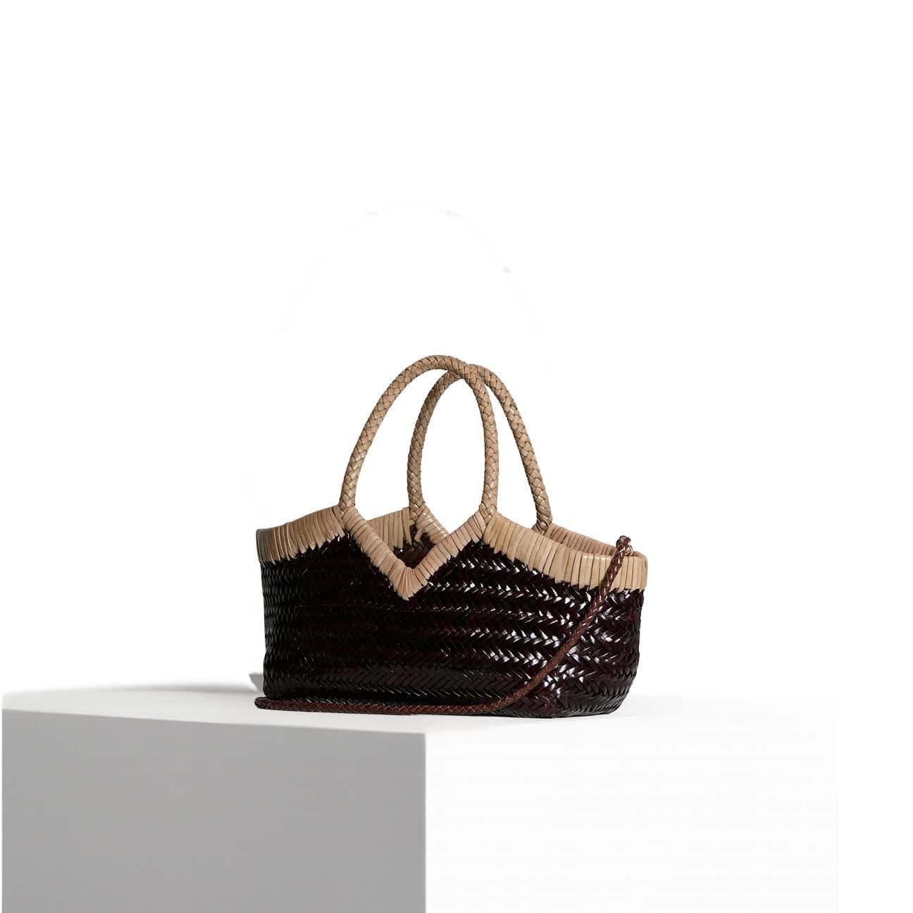 VIPERA Borsa Monet bicolor Choco e Taupe