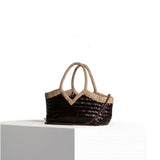 VIPERA Borsa Monet bicolor Choco e Taupe