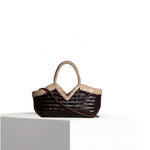 VIPERA Borsa Monet bicolor Choco e Taupe